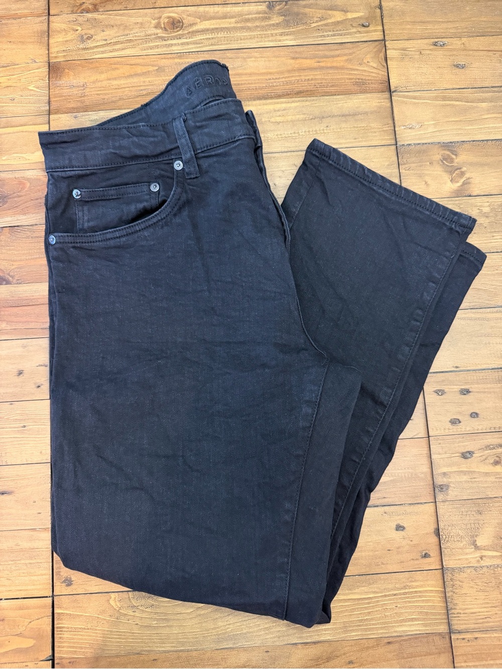 Aeropostale Black Men's Jeans - Classic Straight Fit
